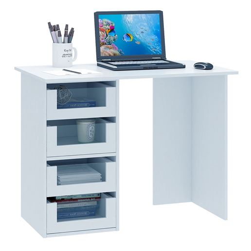 Компьютерный стол Прайм-33 белый