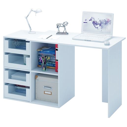 Компьютерный стол Прайм-38 белый