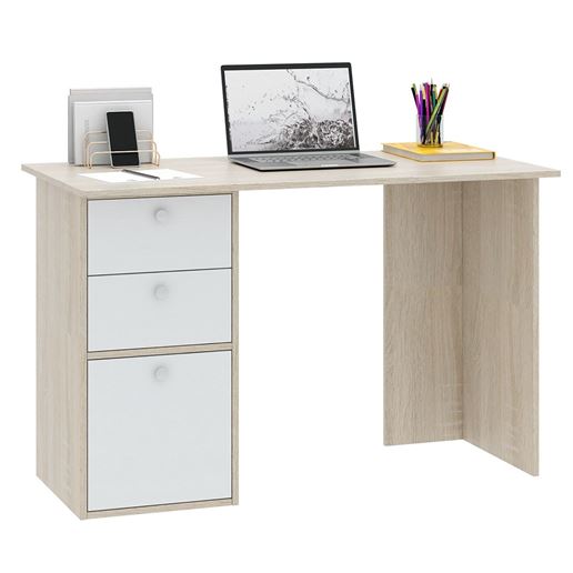 Компьютерный стол Прайм-44 дуб сонома / белый