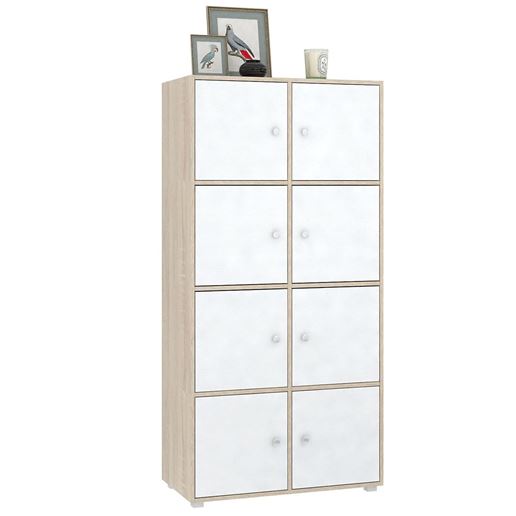 Стеллаж Прайм-42-5 дуб сонома / белый