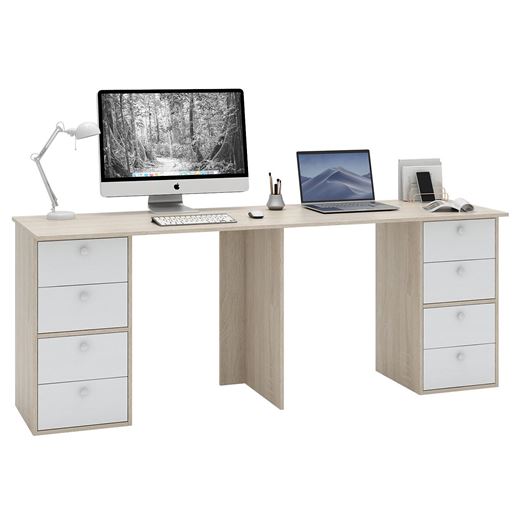 Стол для двоих Прайм-88 дуб сонома / белый