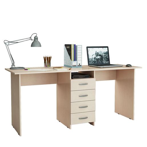 Стол для двоих Тандем-2 дуб молочный