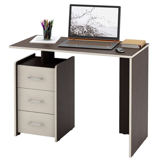 Стол письменный Слим-1 венге / дуб молочный