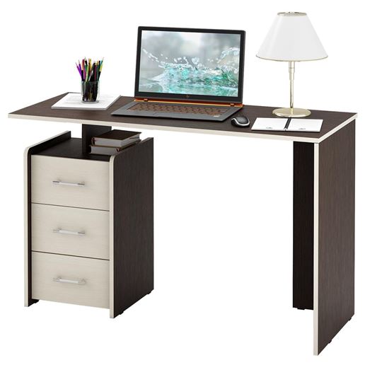 Стол письменный Слим-2 венге / дуб молочный