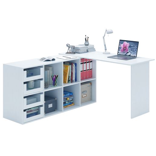 Угловой стол Прайм-73 белый