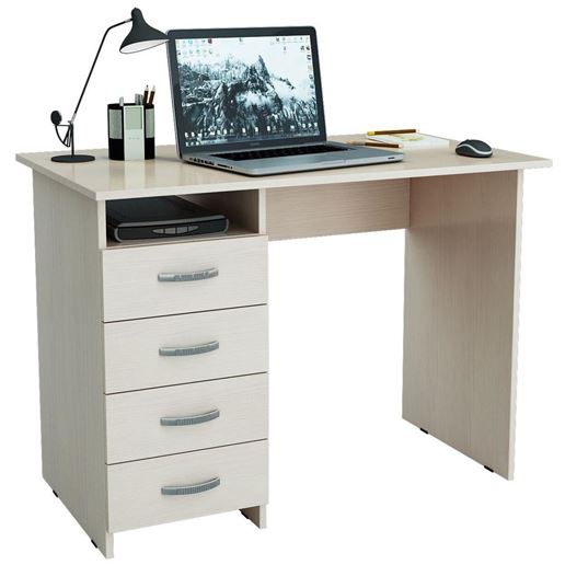 Стол письменный Милан дуб молочный