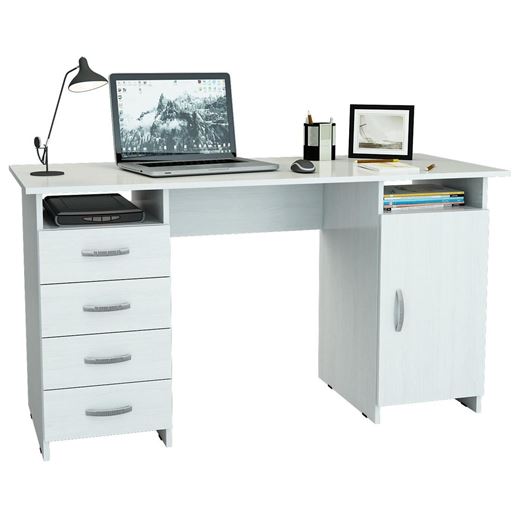 Стол письменный Милан-7 белый