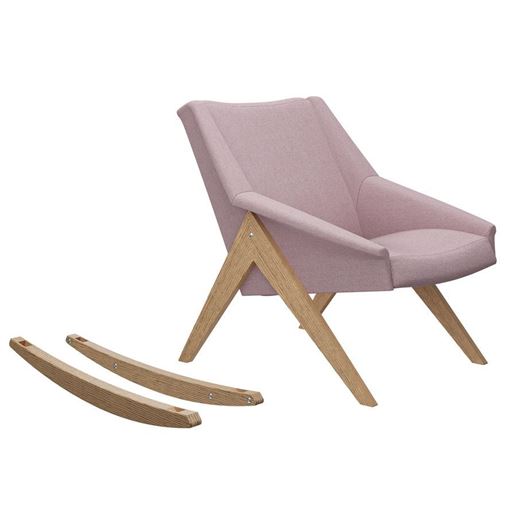 Кресло-качалка "Амбер-Т" (Дуб, ткань Soro 61)