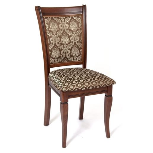 Стул "Милорд №8 Стул (Темный орех + патина темная / ткань Yara 22/1; Yara diamond 22/1)