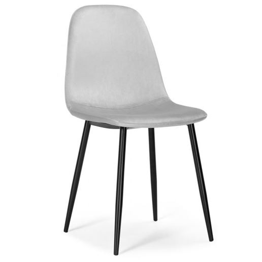 Стул Lilu light grey / black