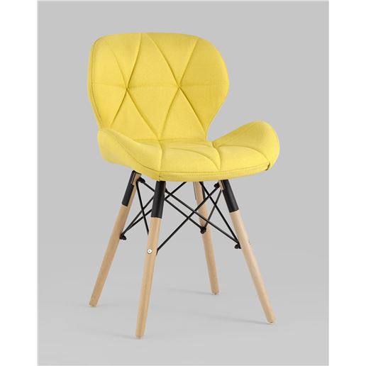 Стул Бон рогожка желтый