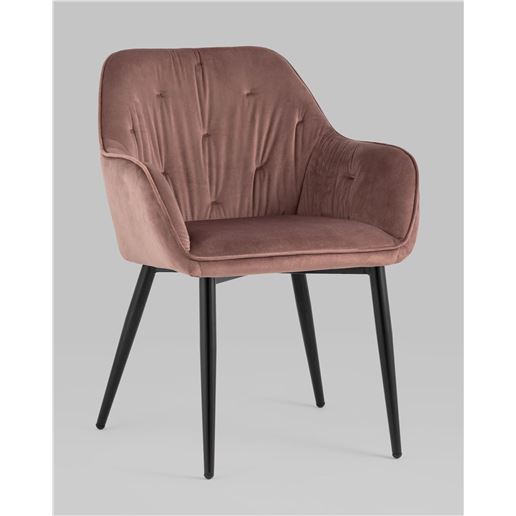 Стул Алекса велюр пыльно-розовый