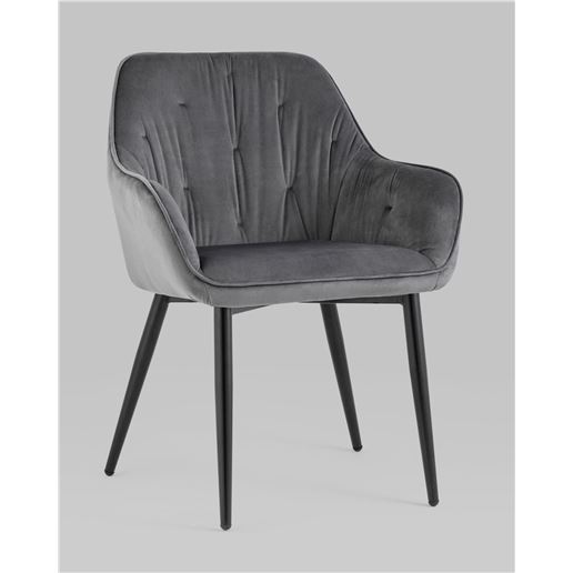Стул Алекса велюр серый