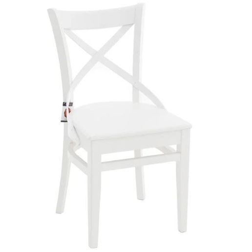 Стул жесткий "Соло" венский (Тон 9 Эмаль белая)