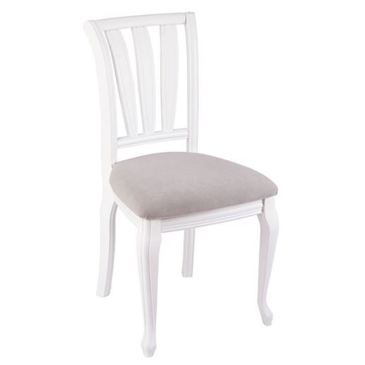 Стул с жесткой спинкой Кабриоль вивальди 06/эмаль белая Тон 9 