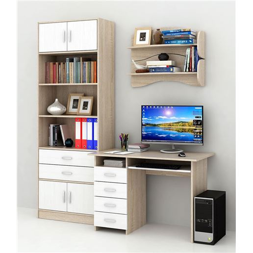 Уголок школьника Милан УШ-3-01 дуб сонома / белый