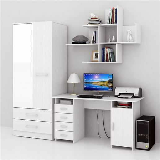 Уголок школьника Милан УШ-7-01 белый