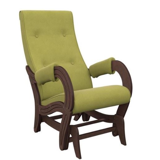 Кресло-качалка Гляйдер Модель 708 (Verona Apple Green/Орех антик)