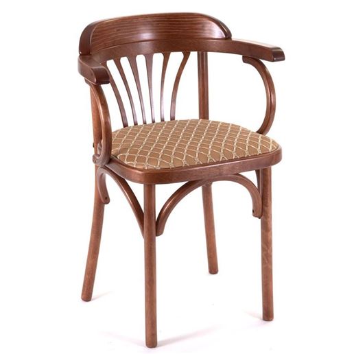 Стул Венский мягкий (средний тон, ткань 2 caramel)