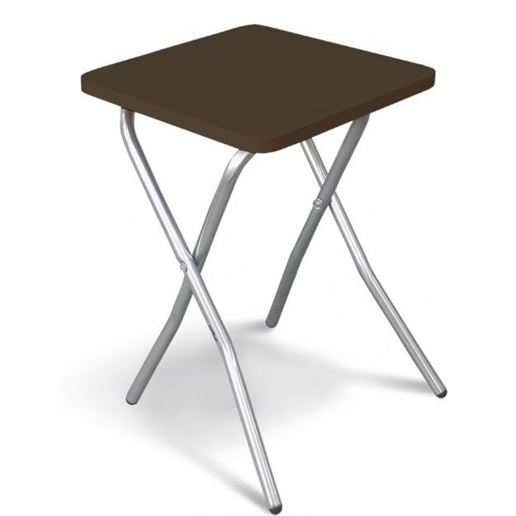 Табурет складной S-6 (Венге-хром/металл-ЛДСП)