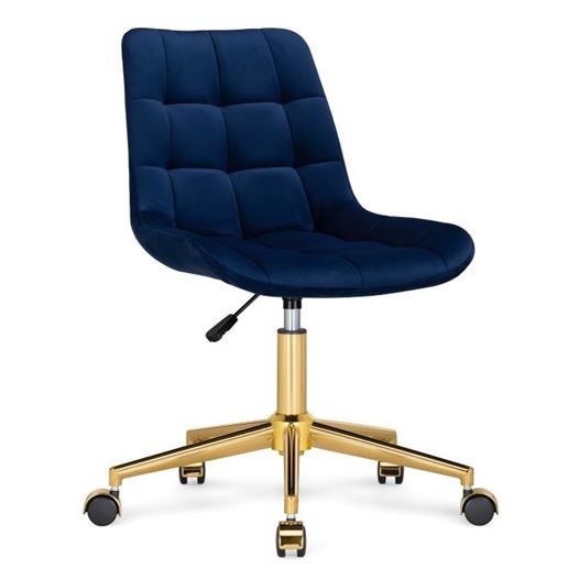 Стул Честер синий / золото