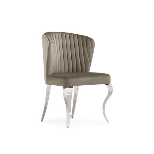 Стул Edwin light beige / steel