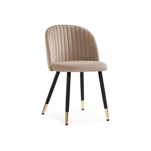 Стул Gabi dark beige / black / gold