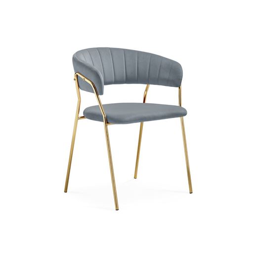 Стул Kamelia 1 gray / gold