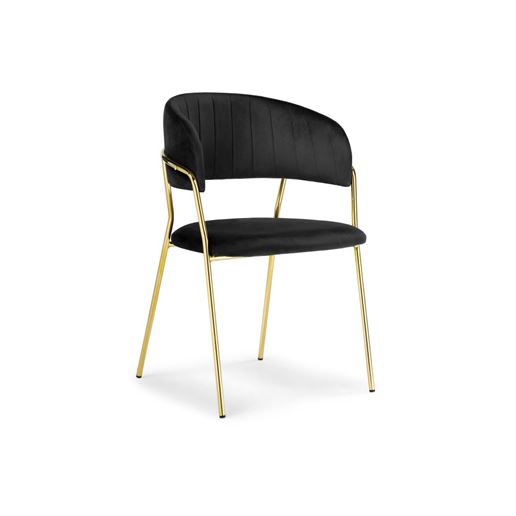 Стул Kamelia black / gold