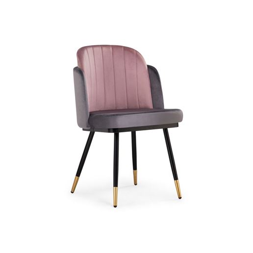 Стул Penelopa dark gray / pink / black / gold