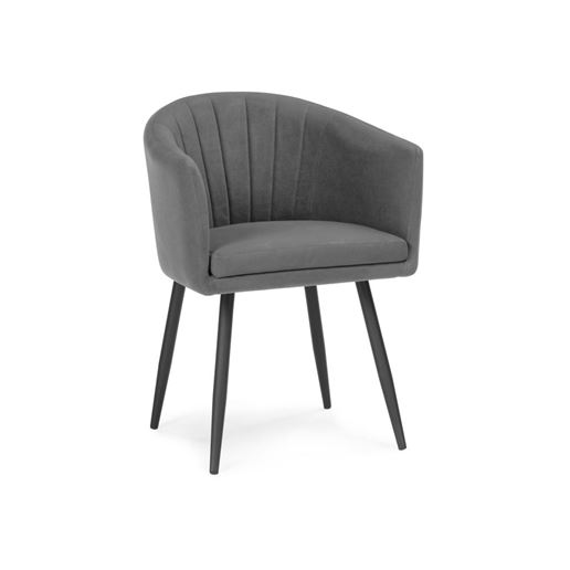 Стул Валета темно-серый / черный