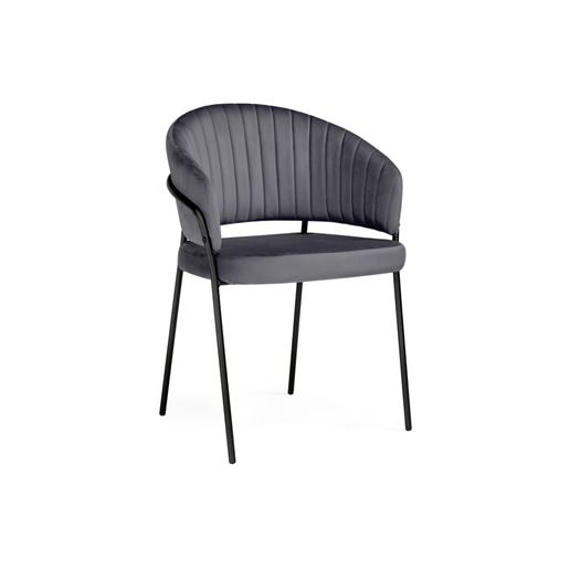 Стул Лео антрацитовый / черный
