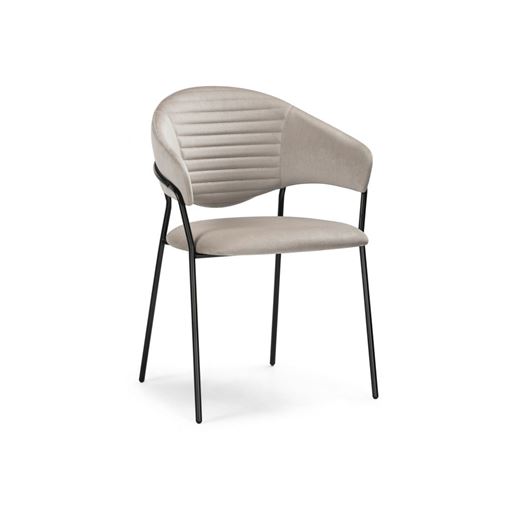 Стул Рансол дымчатый / черный глянец