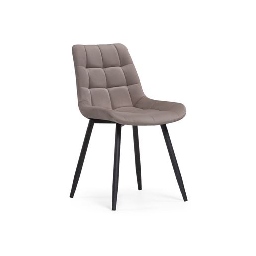 Стул Челси велюр латте / черный