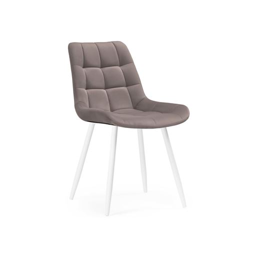 Стул Челси велюр темно-серый / черный