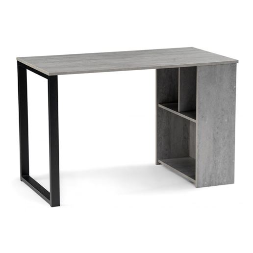 Стол Битти Лофт 116 бетон / черный матовый