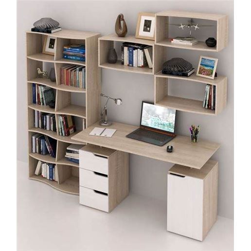 Уголок школьника Нейт УШ-3-02 дуб сонома / белый