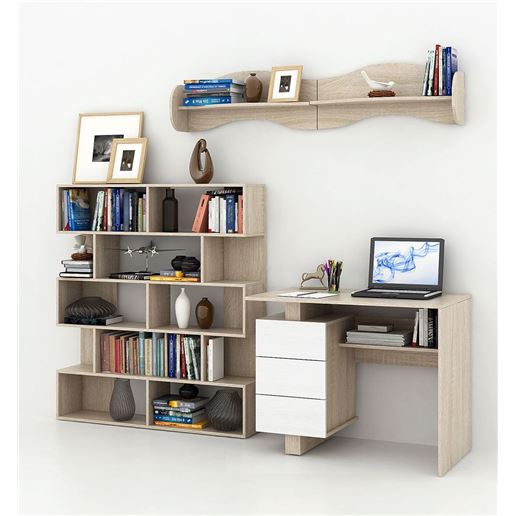 Уголок школьника Ренцо УШ-1-03 дуб сонома / белый