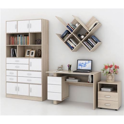 Уголок школьника Ренцо УШ-2-04 дуб сонома / белый