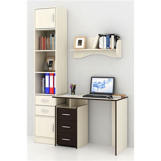 Уголок школьника Слим УШ-1-02 дуб молочный / венге