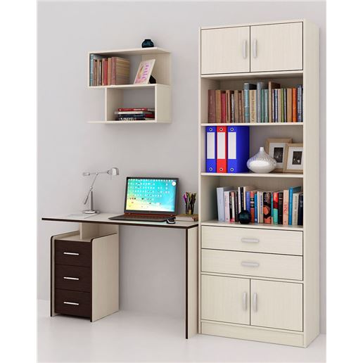 Уголок школьника Слим УШ-2-01 дуб молочный / венге