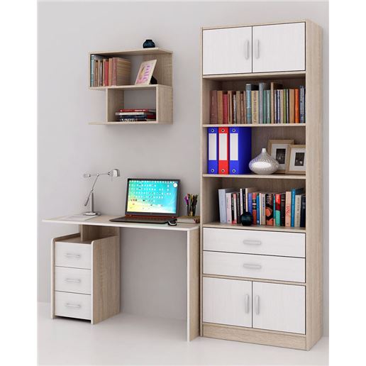 Уголок школьника Слим УШ-2-01 дуб сонома / белый