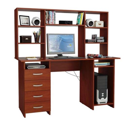 Стол компьютерный Милан-6, с надставкой орех итальянский