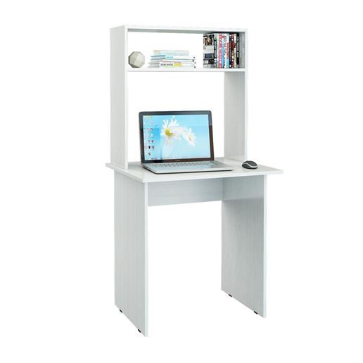 Стол письменный Милан-2, с надставкой белый