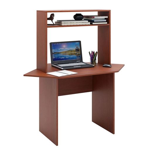 Стол письменный Милан-2У, угловой с надставкой орех итальянский