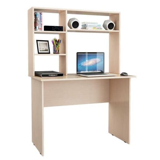 Стол письменный Милан-5, с надставкой дуб молочный