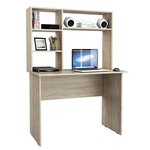 Стол письменный Милан-5, с надставкой дуб сонома