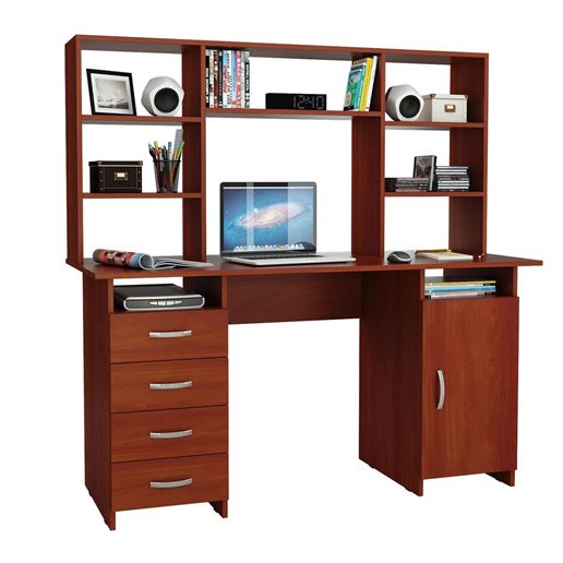 Стол письменный Милан-7, с надставкой орех итальянский