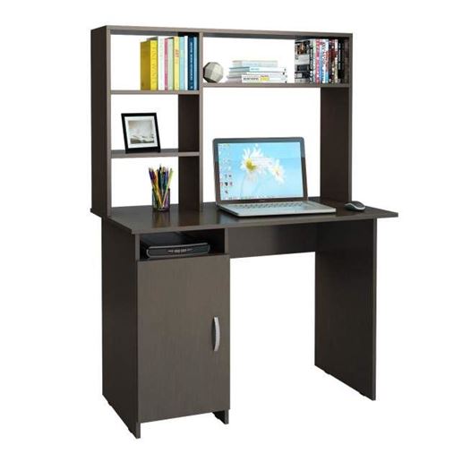 Стол письменный Милан-8, с надставкой венге