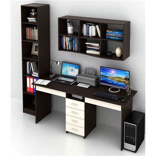 Уголок школьника Тандем УШ-2Я-01 венге / дуб молочный